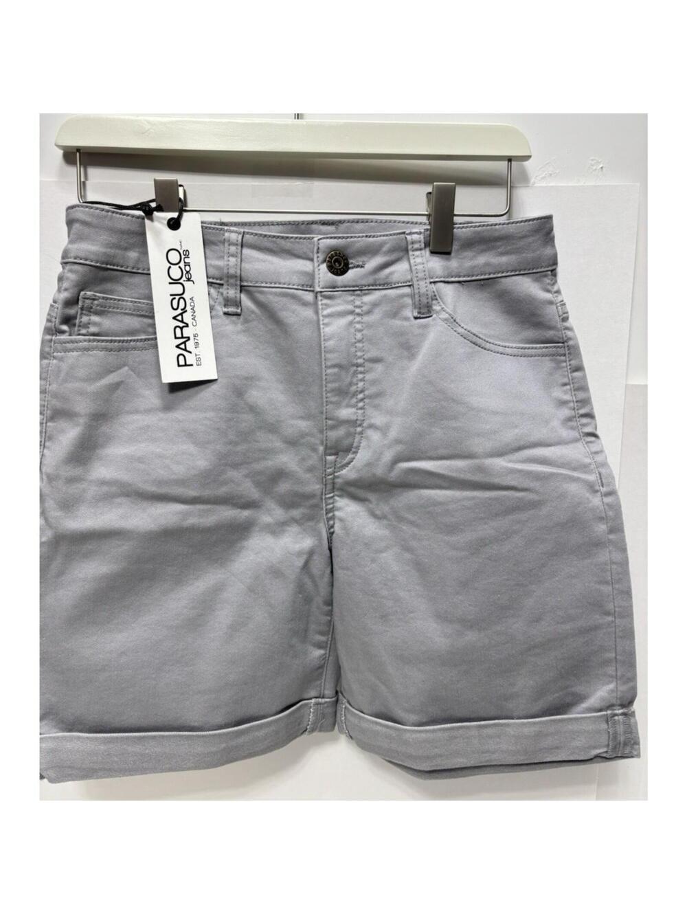 Parasuco Jeans Womens Size 8 Grey Tummy Control Classic Fit Shorts Stylish